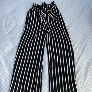 Striped trousers
